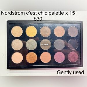 MAC COSMETICS NORDSTROM EXCLUSIVE EYESHADOW PALETTE X 15